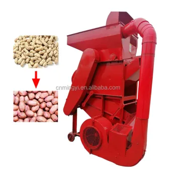Automated Peanut Shell Separator and Decorticator Machine for Groundnut Peeling and Shelling
