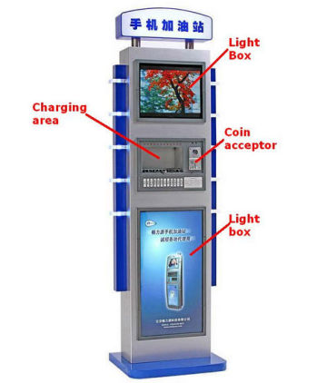 Public multi mobile phone charging station, battery charging station