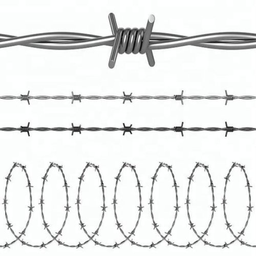 Alambre de púas de un solo hilo galvanizado