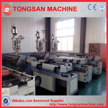 Plastic tube machinery for making single wall corrugated pipe