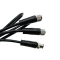 Arneses de conector M12 personalizados con cable aislado de PVC