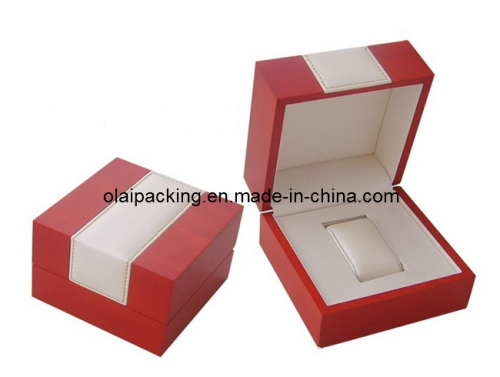 Red Matt Leather Watch Packaging Box (AZSBH20)