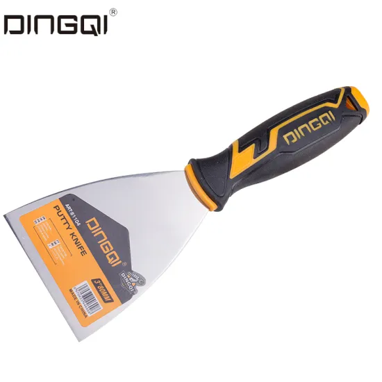 DingQi Professional 40mm Putty Knife With Rubber Handle