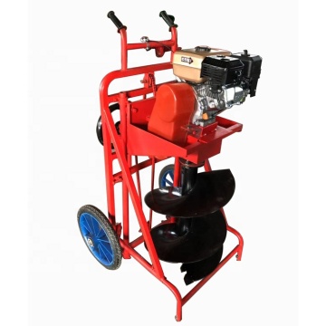 Portable Handheld Soil Auger with Wheels