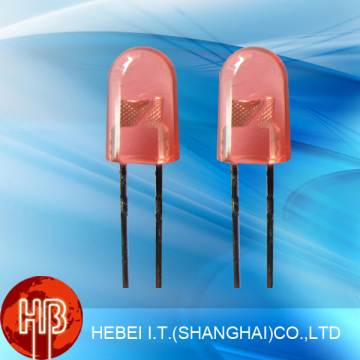 Red Superbright Oval LED with Stoppers
