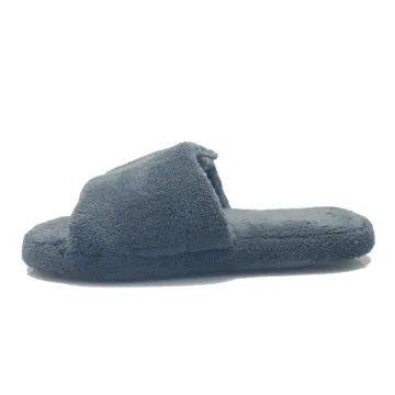 Women comfortable winter warm indoor soft slide slippers