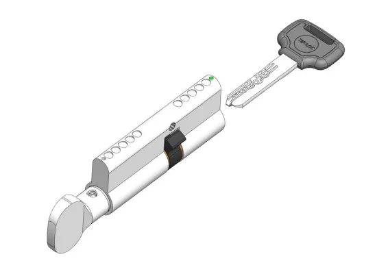 Pin within pin door lock cylinder