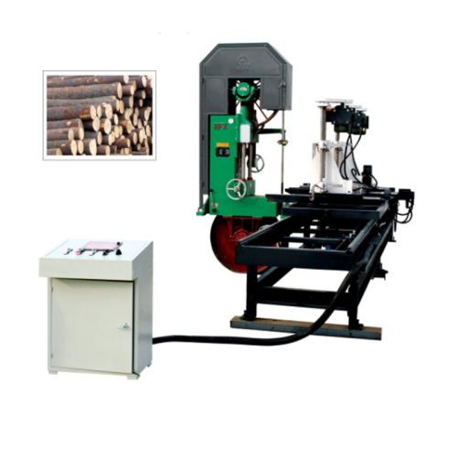 Automatically Log Carriage Trolly Matched Vertical Bandsaw Machine