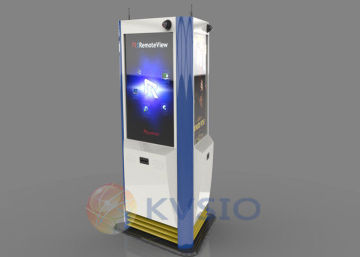 Anti-vandalism Water-proof  All Weather 3 Sides Payment And Ticketing Outdoor Kiosk