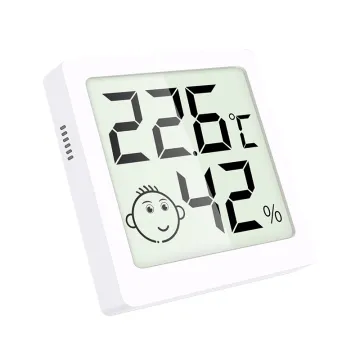 Mini Digital Refrigerator Thermometer with Humidity Meter and Magnetic Display