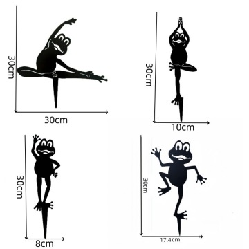 Metal Yoga Kurbağa Bahçe Kazıkları