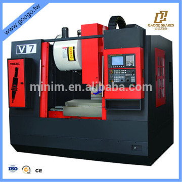 V7 line guide 3 axis cnc vertical cnc belt drive spindle machine