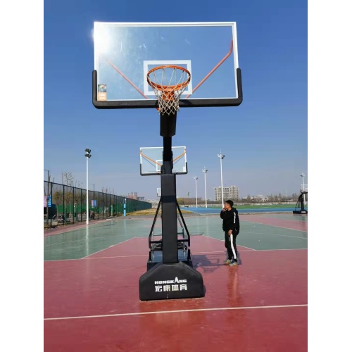 FIBA approved concave box Basketball stand no wheels
