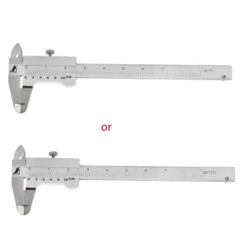 Mini Vernier Caliper 0-70mm Guage Pocket Stainless Hardened Metric Machinist
