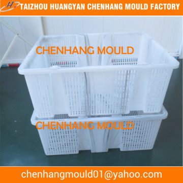 Manufacturing starplast stack and nest milk crate mold