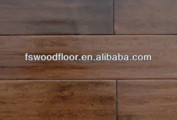 Hand scraped chinese maple hardwood flooring