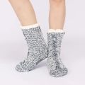 Damas chenille gruesas calcetines sherpa slipper