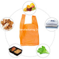 Eco Biodegradale T-Shirt Fruit Garbage Packing Grocery Shopping Plastic Bag