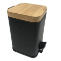 Bamboo Lip Square Pedal Bin