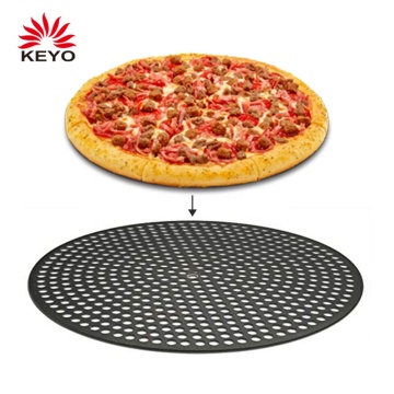 12 In Non Stick Aluminum Foil Pizza Slice Pan Tray With Holes