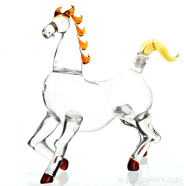 شكل حصان مخصص ويسكي الخمور والمصفق الروح