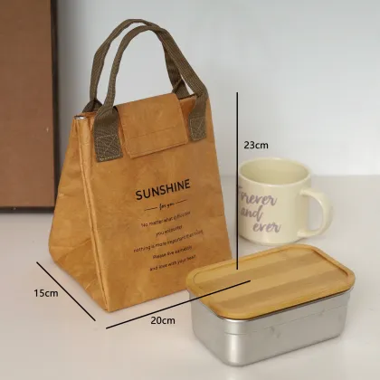 Personalized DuPont Tyvek Thermal Insulation Lunch Box Bag
