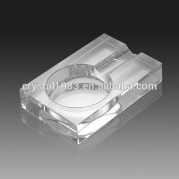 Wholesale k9 glass crystal engraved factory large crystal cohiba cigar ashtray