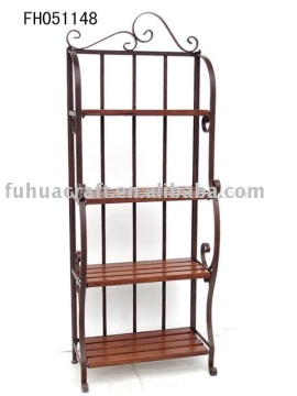 iron&amp; wood bookshelf