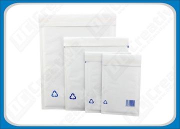 White Kraft Paper Padded Mailing Bubble Envelopes / Printing 6 × 9 Padded Envelopes