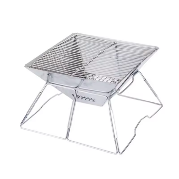 Low MOQ Custom Logo Outdoor Tragbarer Holzkohlegrill für Camping und Picknicks
