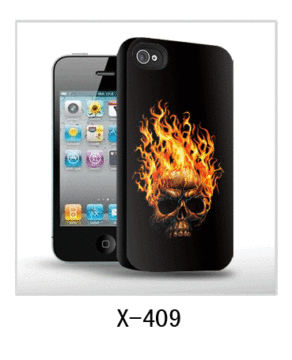 Cranio 3d pelle Iphone caso, pc cassa rivestita in gomma, più colori disponibili