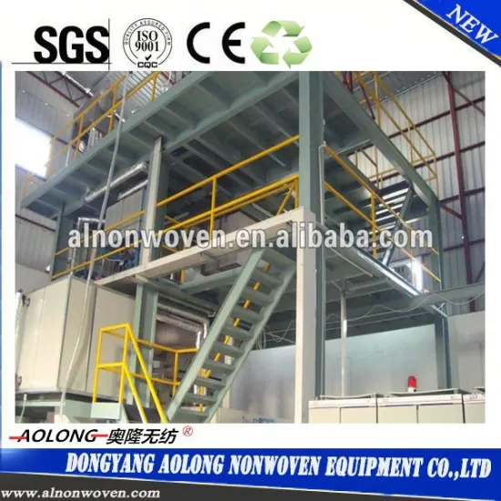 AL-2400S 2.4m single beam PP spunbond non woven fabric making machine for shopping bags , shoes bags