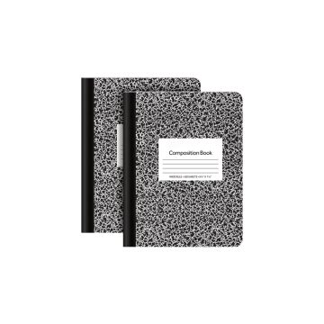 Notebook di composizione del pattern di marmo multicolore per gli studenti