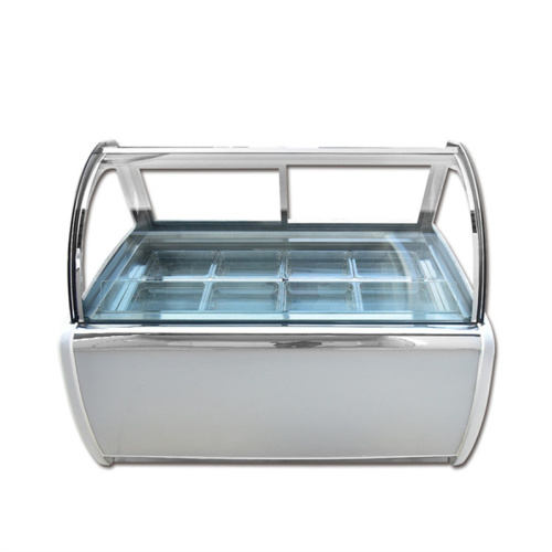 Mini -Tabletop -Counter Gelato -Display -Eis -Eisprüfung