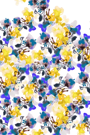 Natural Silk Fabric Digtital Printing Crepe Chiffon Fabric