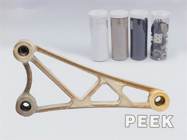 Ideal for high temperature grade parts in aerospace - PEEK material