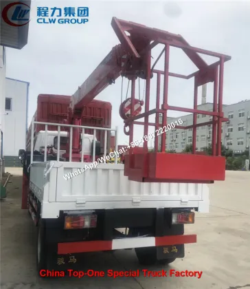 ISUZU Truck Mounted 3Ton UNIC Crane With Basket