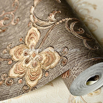 Levinger Asian Beautiful Deep Embossing Texture Striped Wallpaper