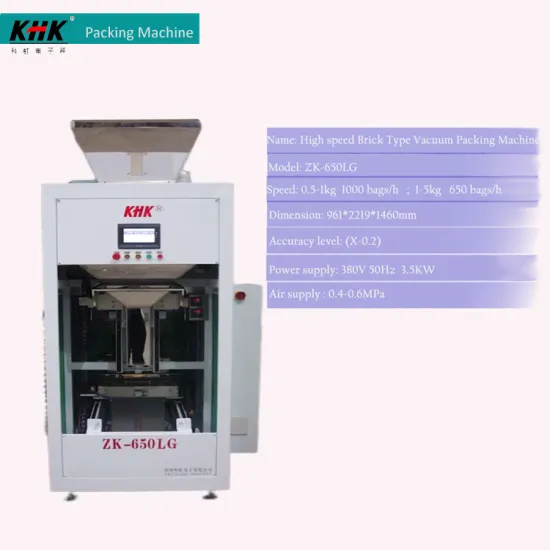 High Speed Servo Type Brick Vacuum Packing Machine