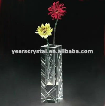 crystal hanging glass vase