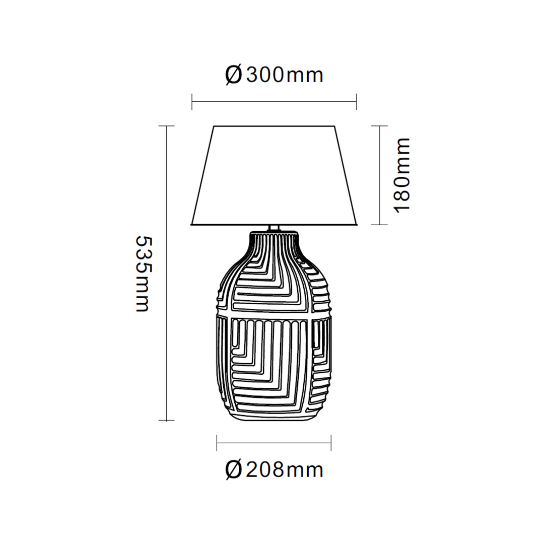 Geometric design style indoor ceramic table l