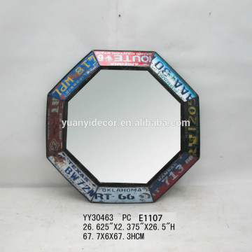 vintage metal wall mirror