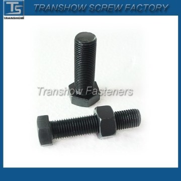 black hex bolt M10x70