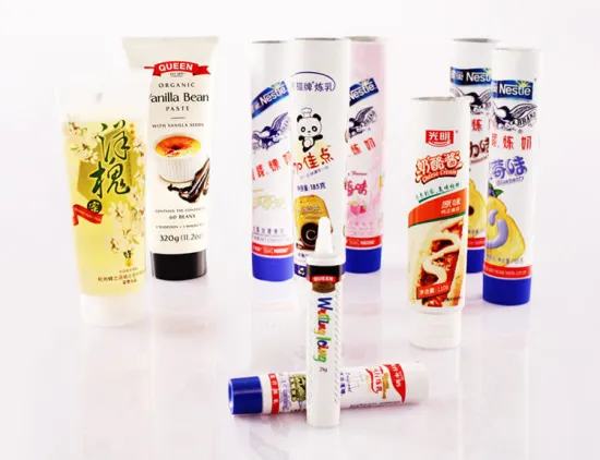 Round Abl Pbl Apt Laminated Food Packaging Tube For Condensed Milk, Chocolate Sauce