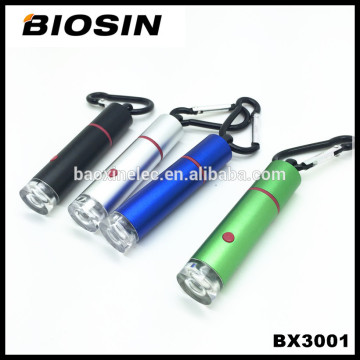 Popular led keychain flashlight/Mini USB rechargeable led flashlight