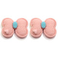 Résine mignon tricot Bowknot Flatback Cabochon papillon perles pour filles enfants pendentifs bijoux accessoire