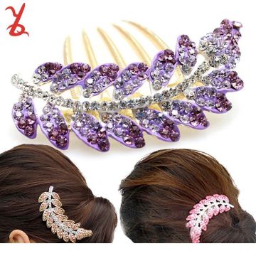 Professional mixed batch manufacturers hair accessories hairpin Korean jewelry wholesale Rhinestone hair comb