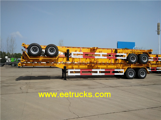 2 axle container carry flatbed trucks