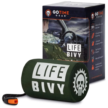 Lightweight Emergency Sleeping Bag: Survival Bivy Sack for Portable Blanket Use