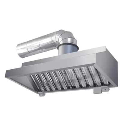 Stainless Steel Cooker Smoke Exhaust Vent Hood for Commercial Kitchens